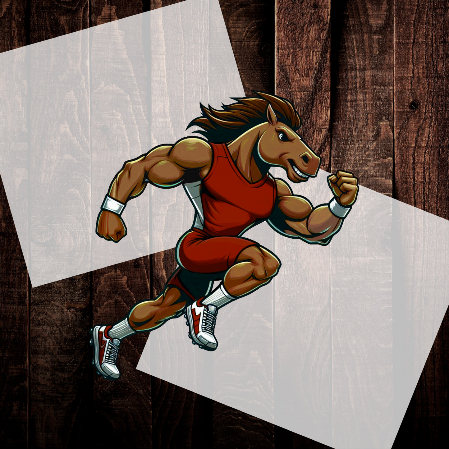 Mustang Bronco Track- Crimson Red DIGITAL DOWNLOAD, DTF PRINT, OR SOFTSTYLE SHIRT
