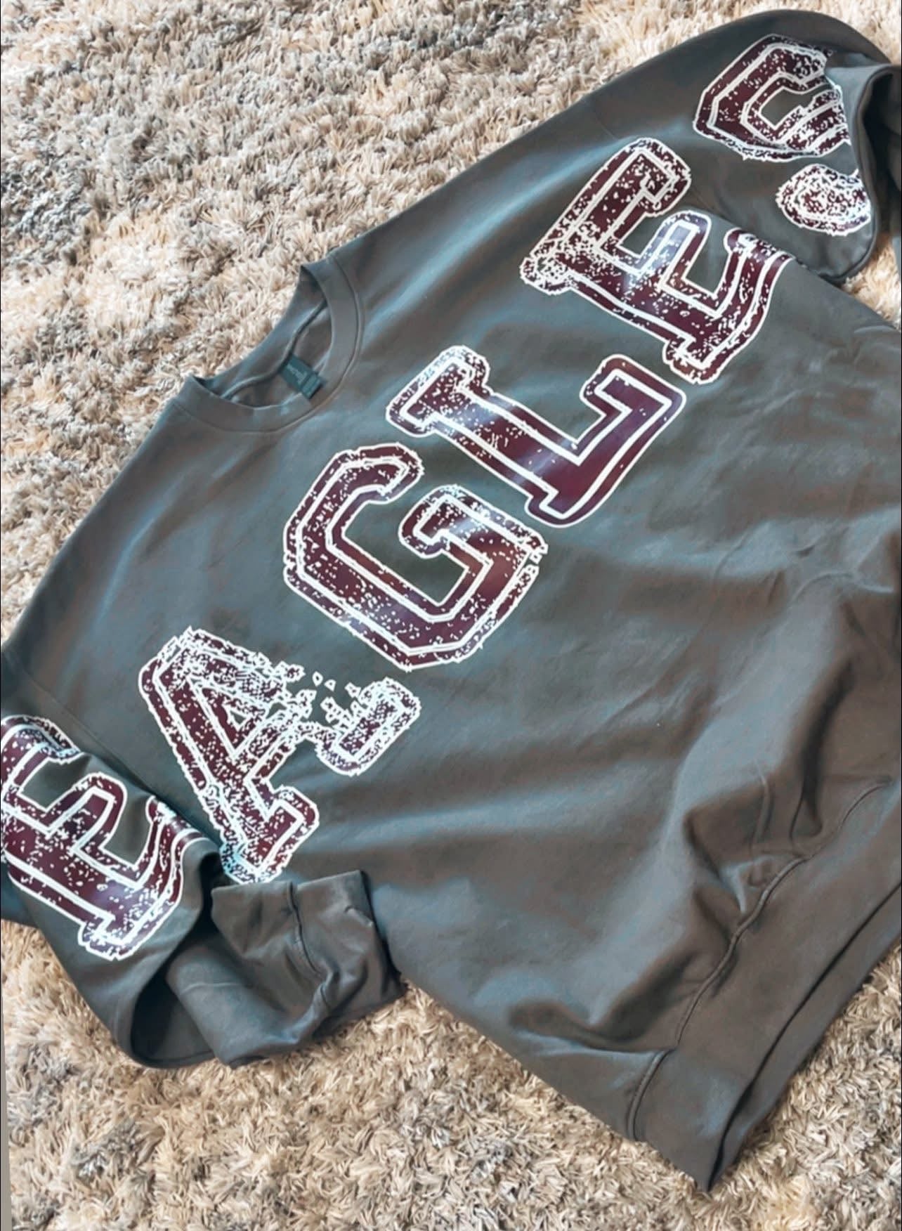 Eagles Sweatshirt Grey/Maroon