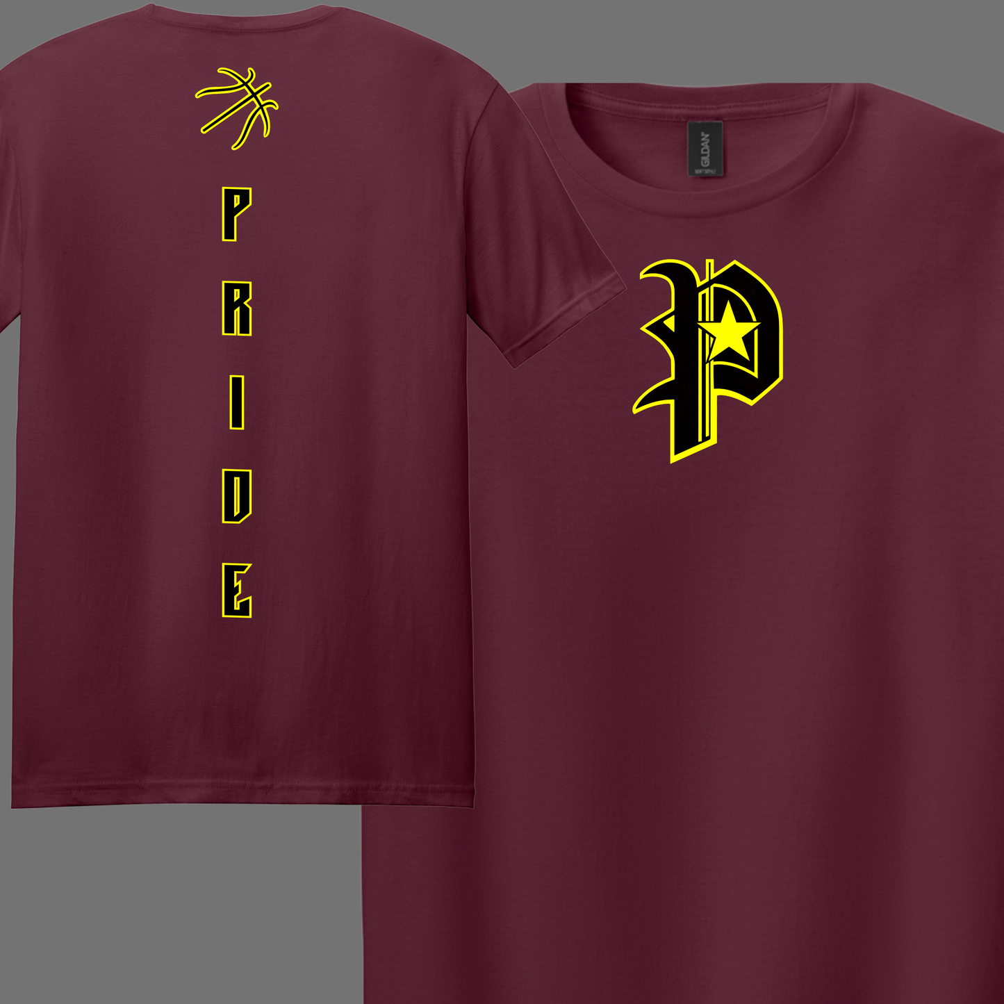 Pride Basketball Old English