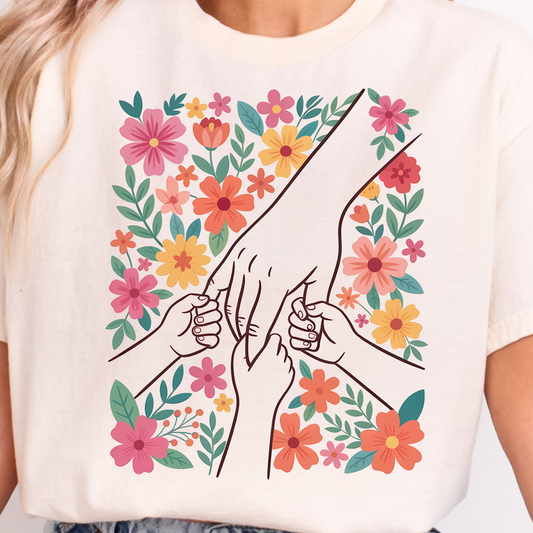 Floral Mothers Hands 1-3 children