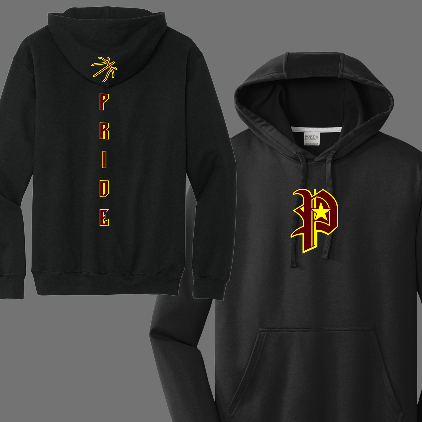 Pride Basketball Old English