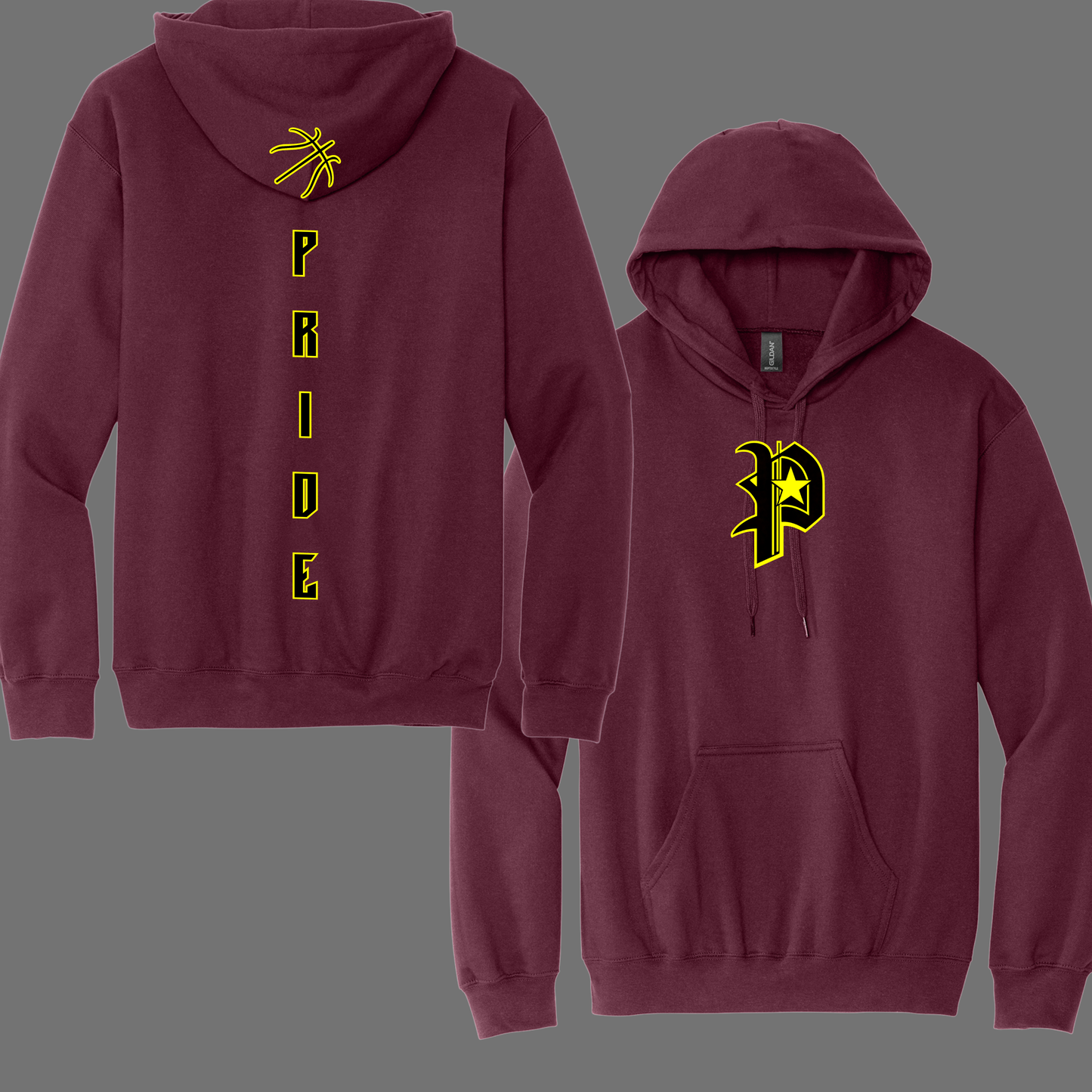 Pride Basketball Old English