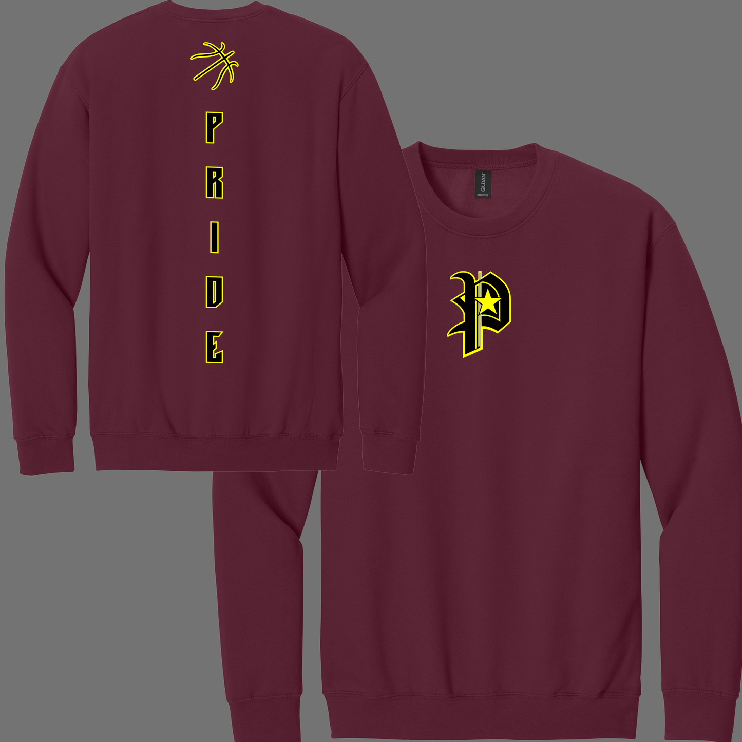 Pride Basketball Old English